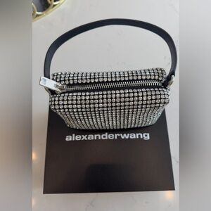 Alexander Wang heiress pouch in crystal mesh (like new)